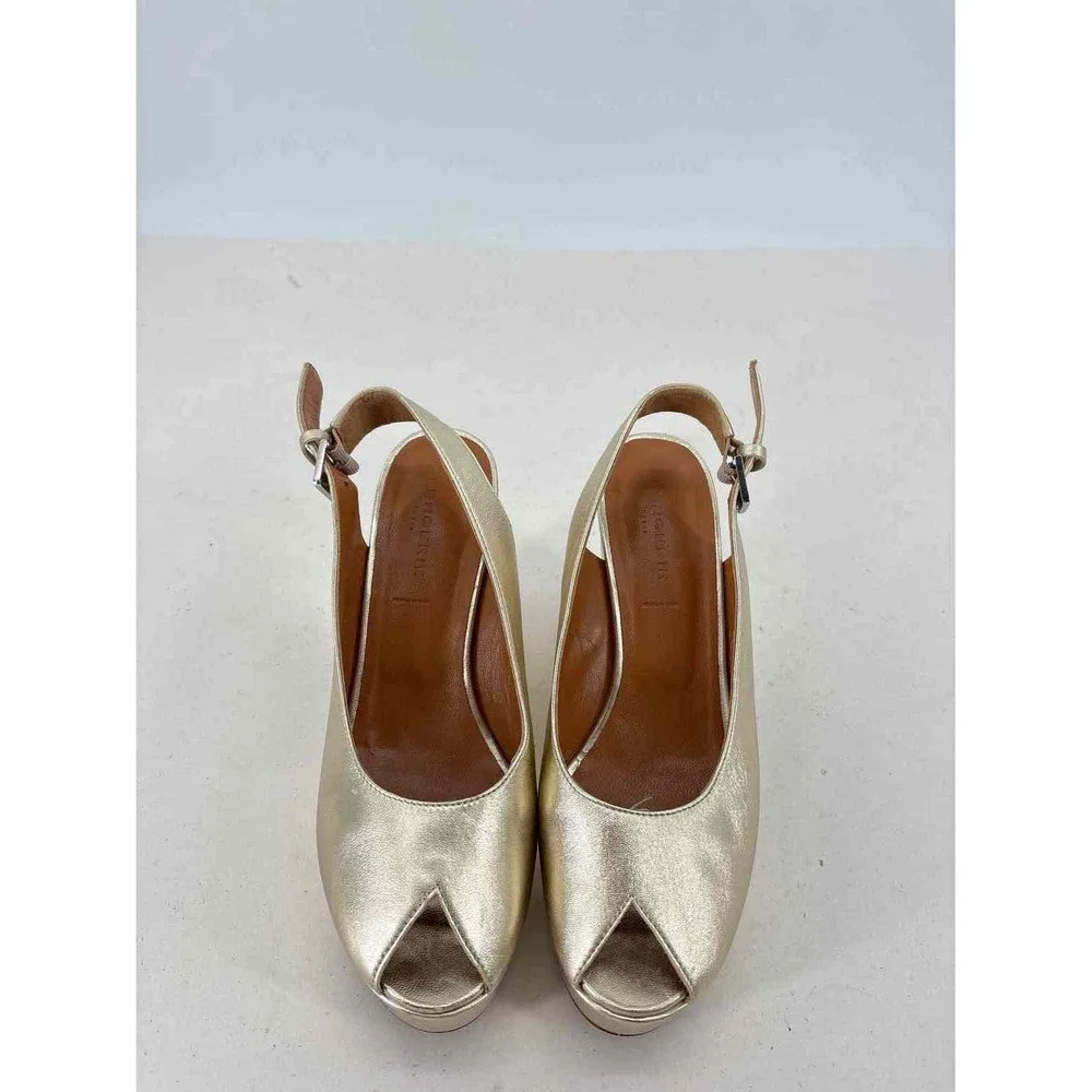 Shoe Size 38.5 Gold Sandals - Picture 2 of 5
